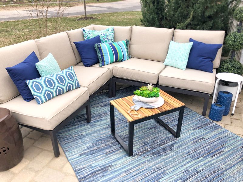 Create Zones with Outdoor Rugs