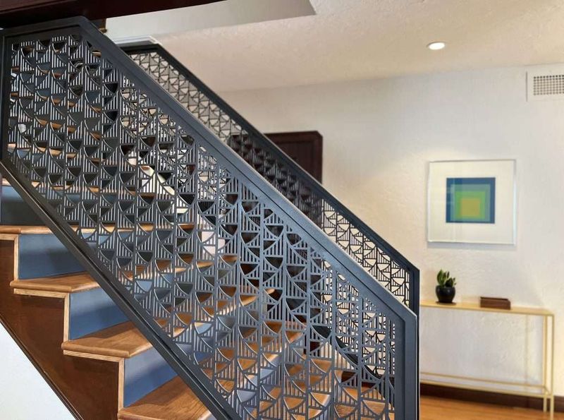 Matte Black Geometric Metal