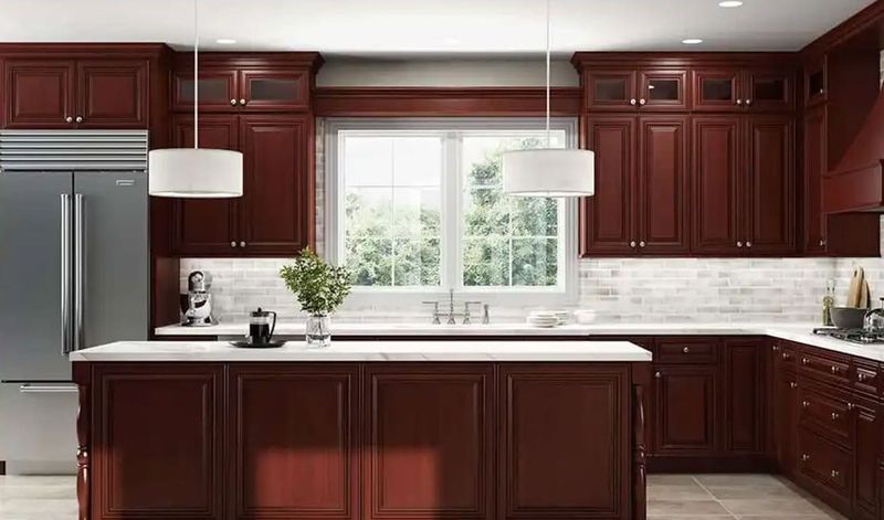 Cherry Cabinets with Modern Flair