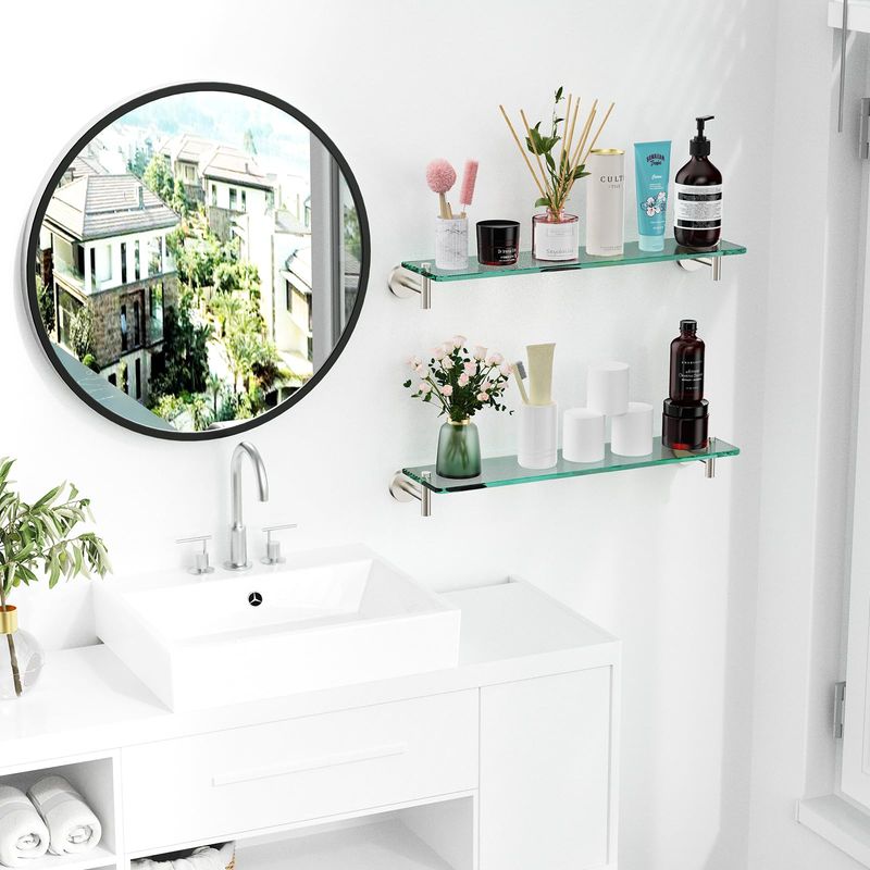 Floating Glass Shelves