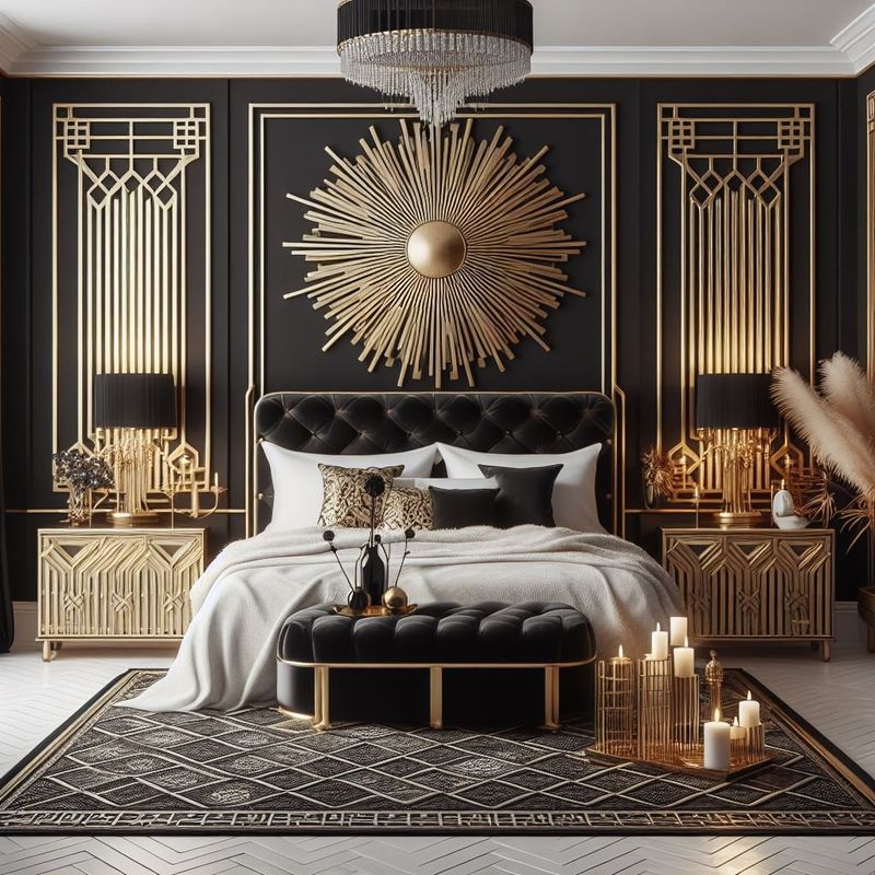 Gold And Black Glamour