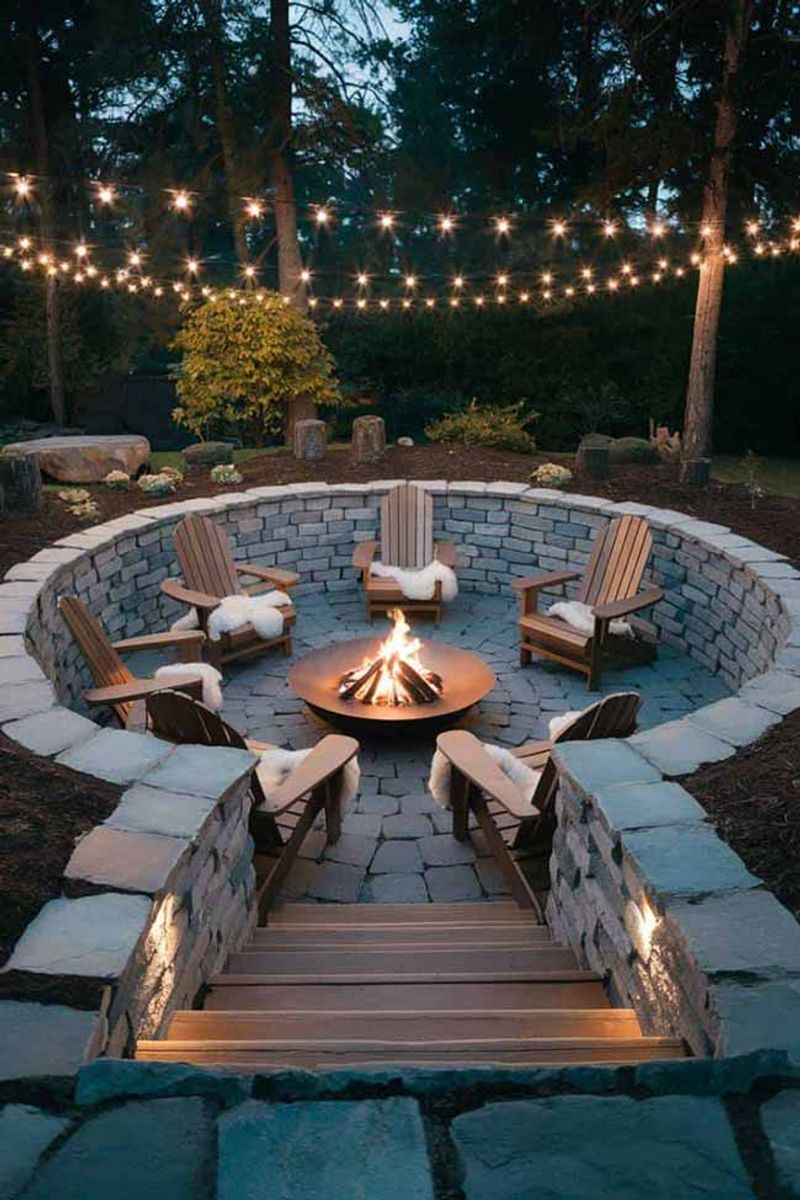 Sunken Fire Pit Lounge: The Conversation Crater