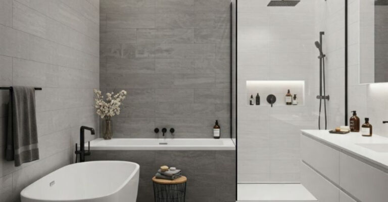 20 Gray And White Bathroom Designs That Are Instant Classics