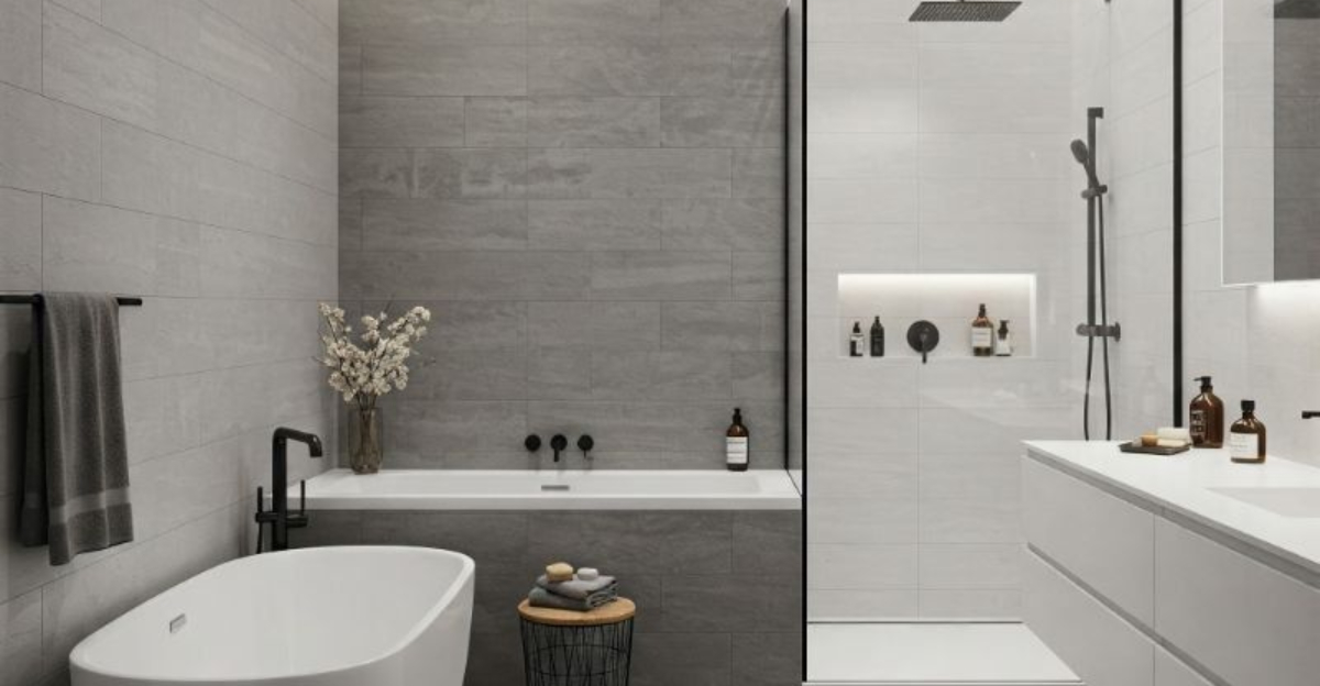 20 Gray And White Bathroom Designs That Are Instant Classics