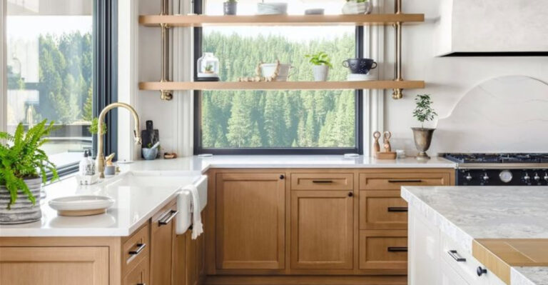 22 Design Tricks To Modernize Dated Wood Cabinets Before Deciding To Paint Them