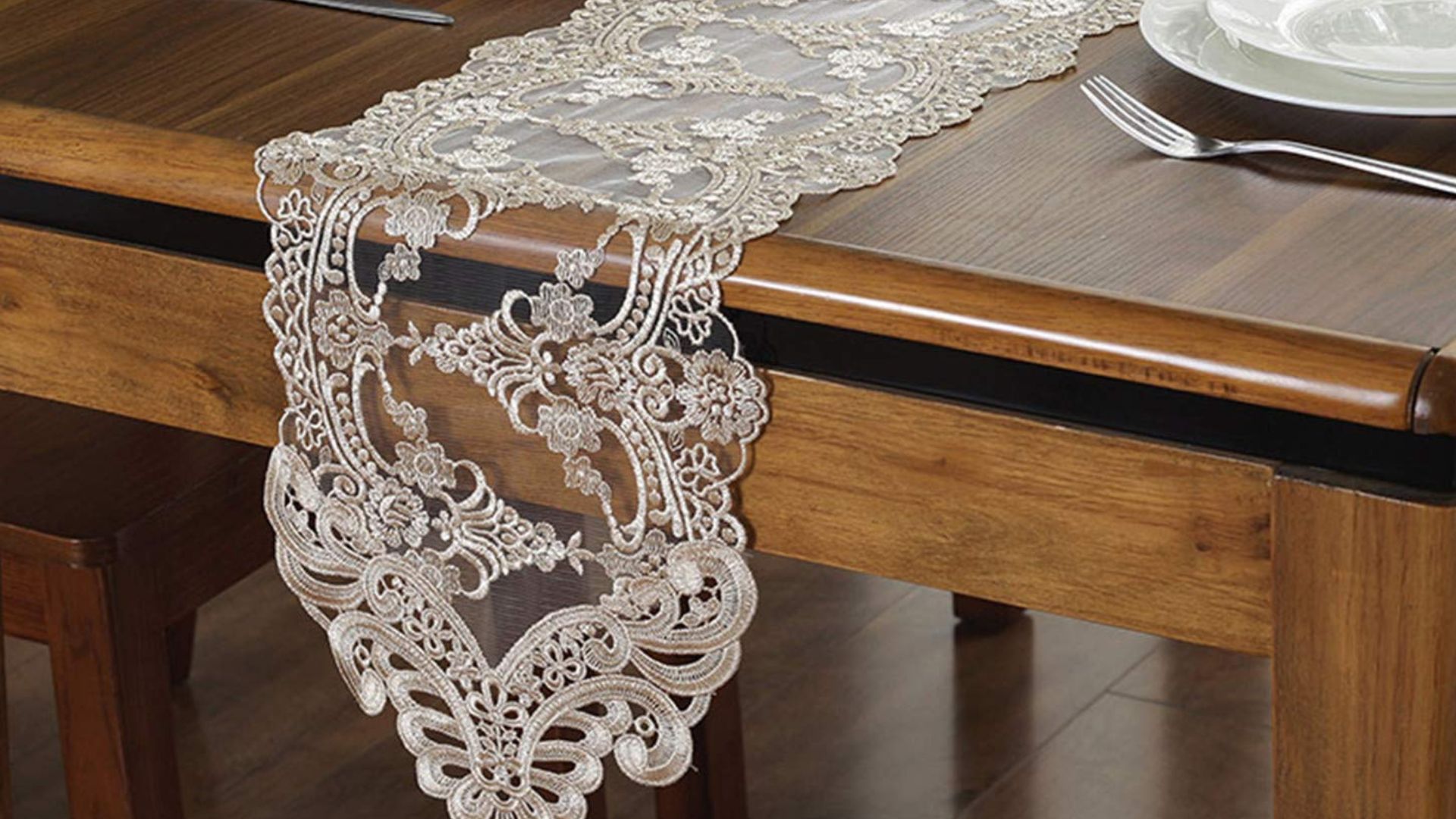 lacey doily runner