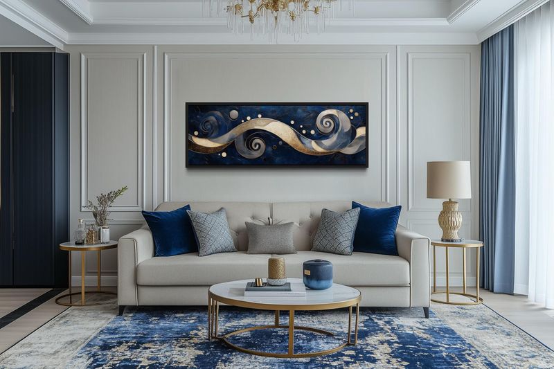 Navy Blue and Gold