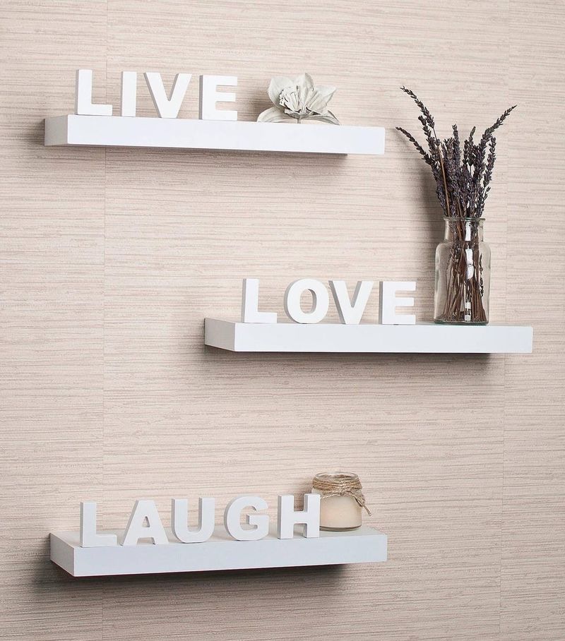 Word Art Signs That Say 'Live, Laugh, Love'