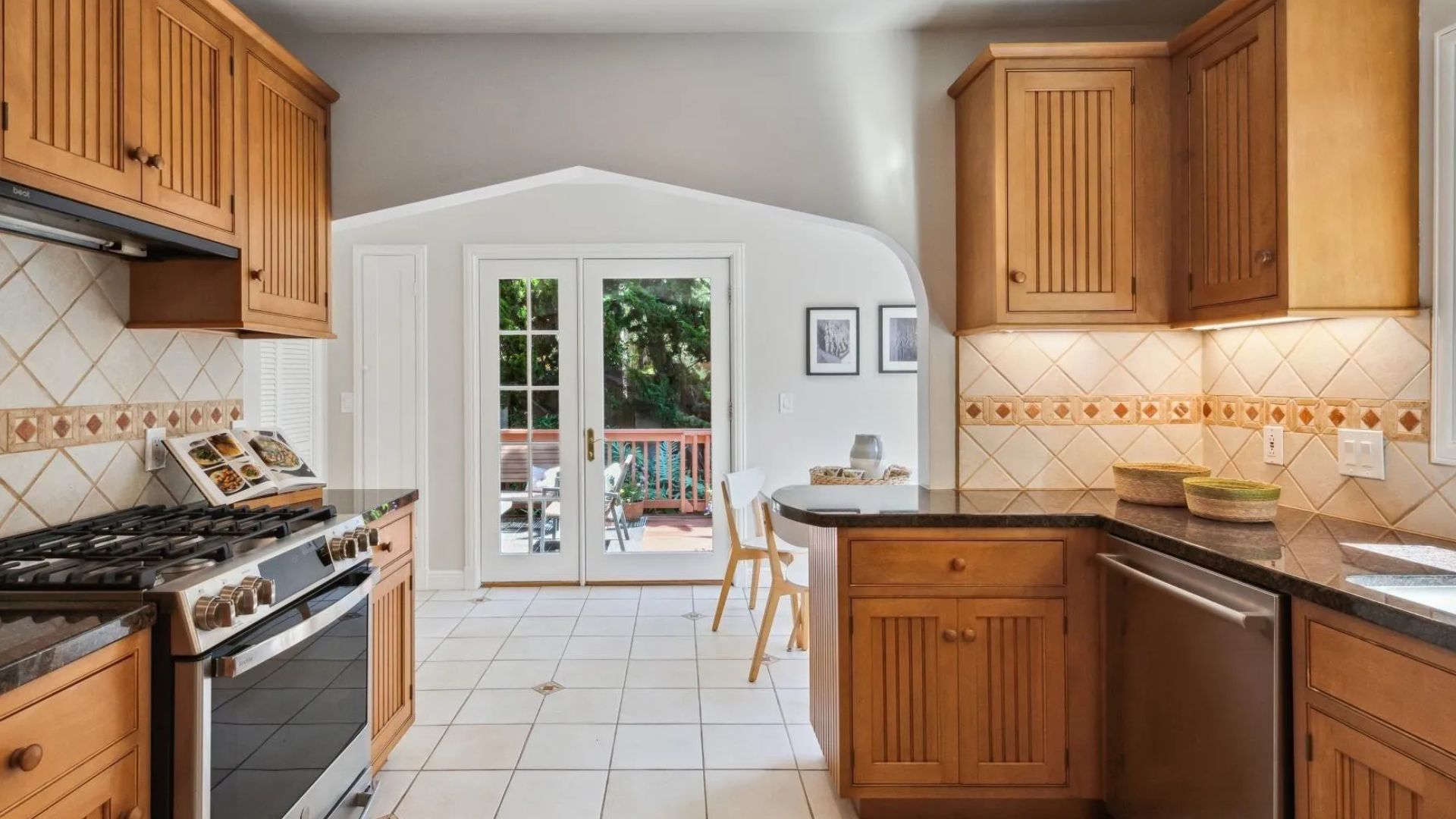 kitchen with a breakfast nook
