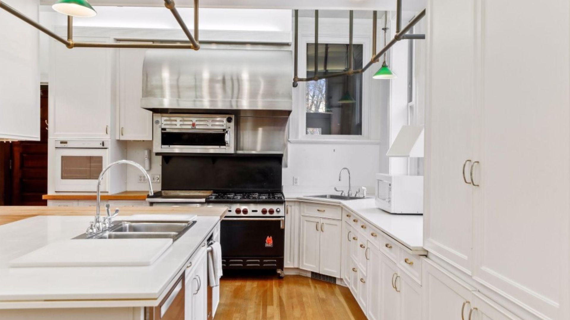 modern adapted kitchen in victorian home