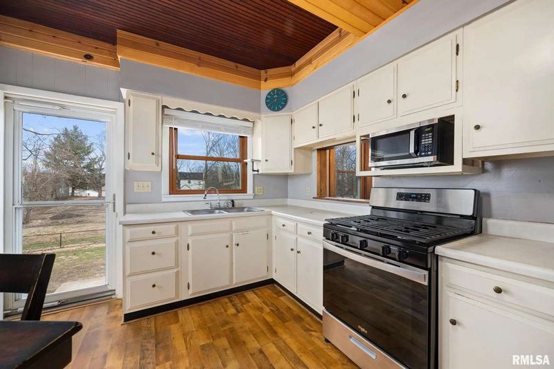 A Kitchen with Vintage Charm and Country Views
