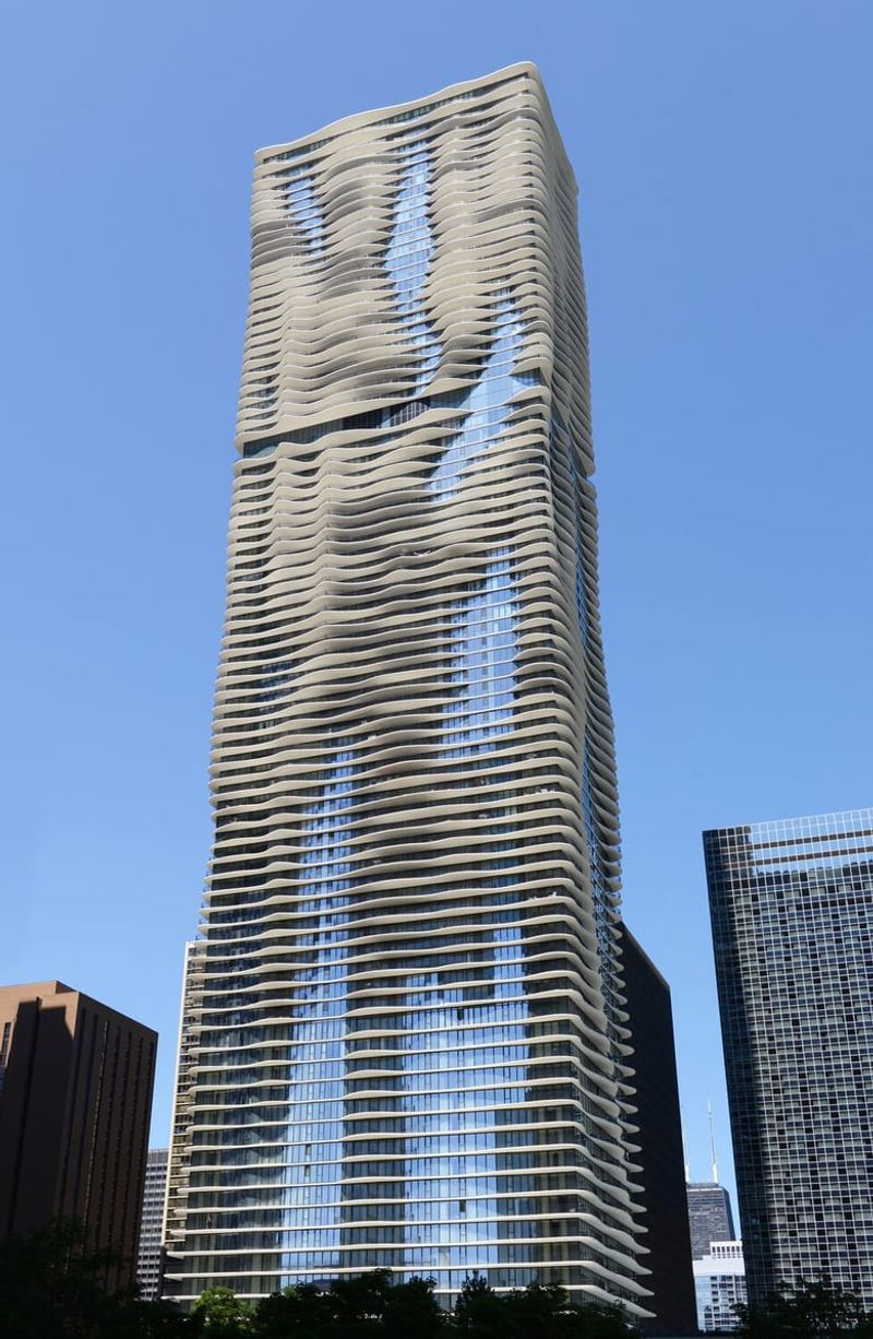 Aqua Tower's Rippling Facade