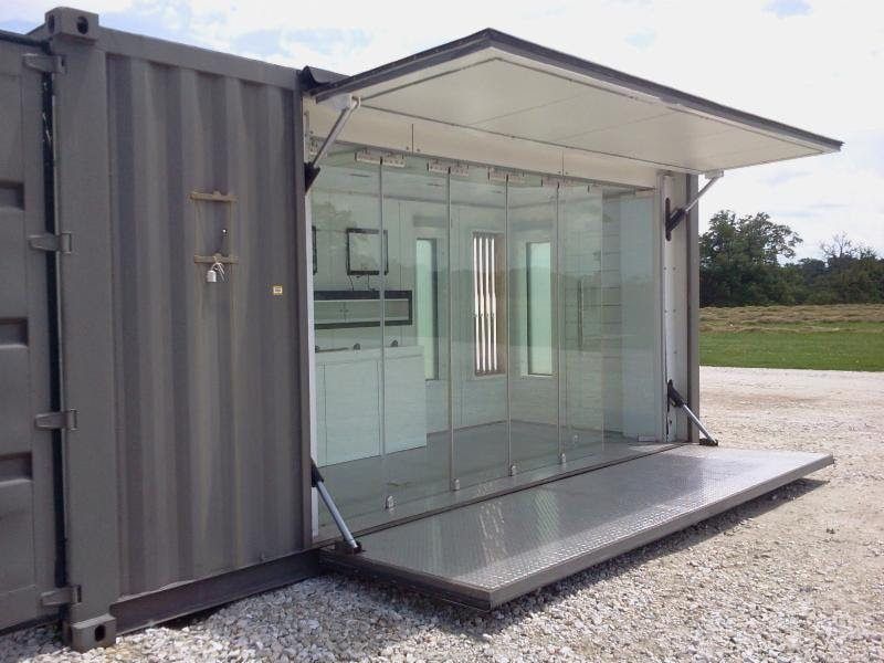 Converted Shipping Container Coffins