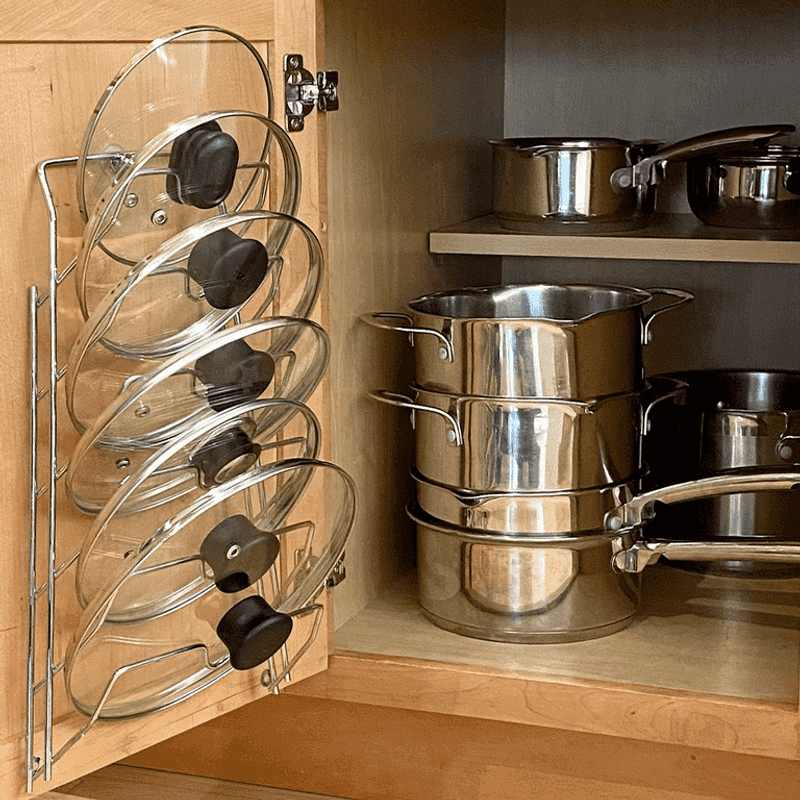 Hang Pot Lids On Door