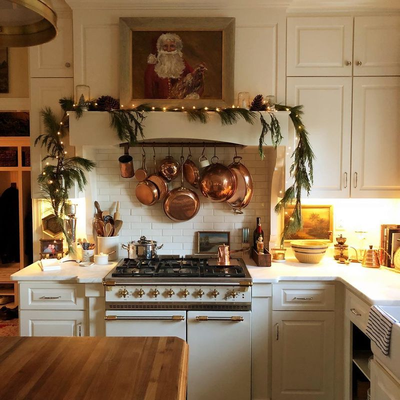Display Vintage Copper Cookware