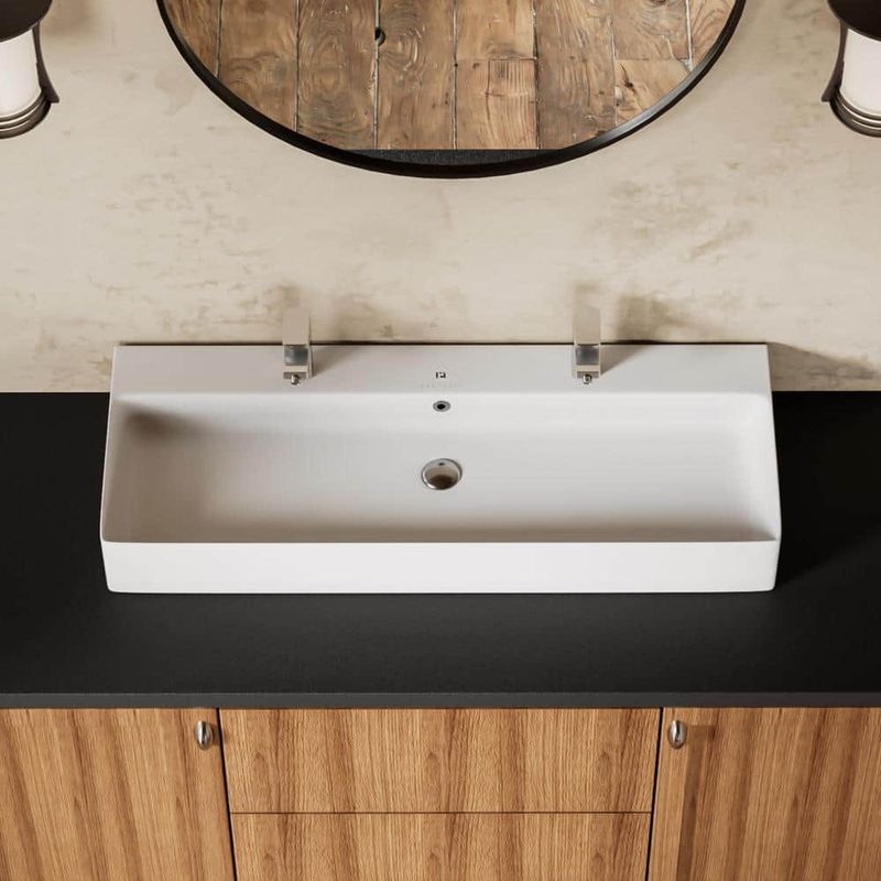 Double Vanities With Shared Sink