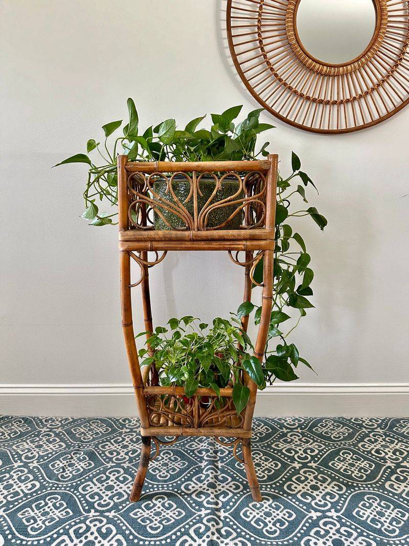 Wicker Plant Stands