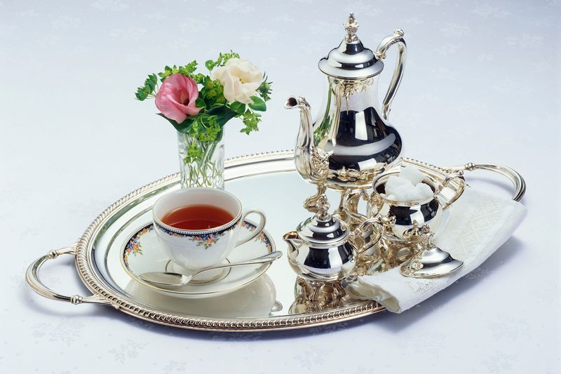 Ornate Silver Tea Services