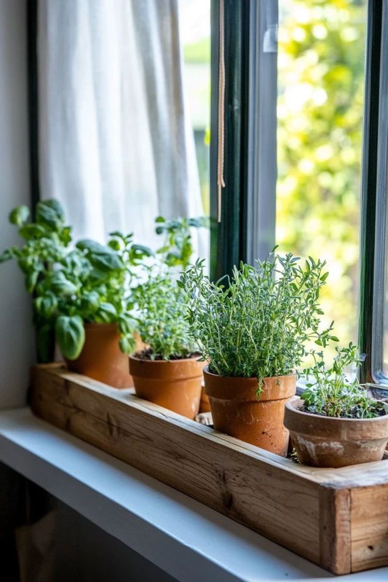 Window Herb Garden Brings Life Indoors