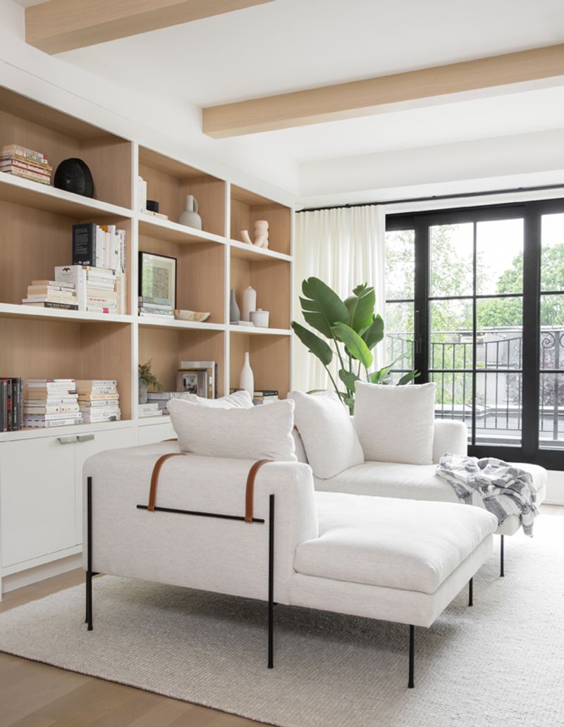 Warm White And Light Walnut