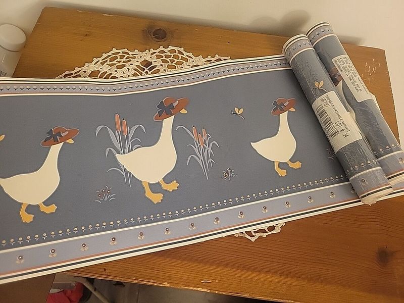 Country Goose Wallpaper Border