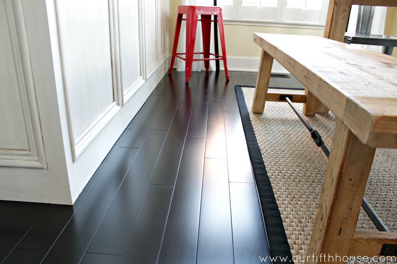Dark Espresso Stained Hardwood