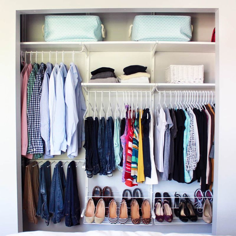 Maximize Closet Space With Shower Curtain Rings