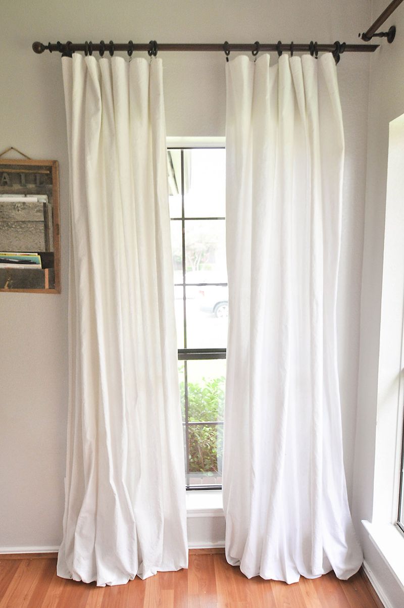 Drop Cloth Curtain Simplicity