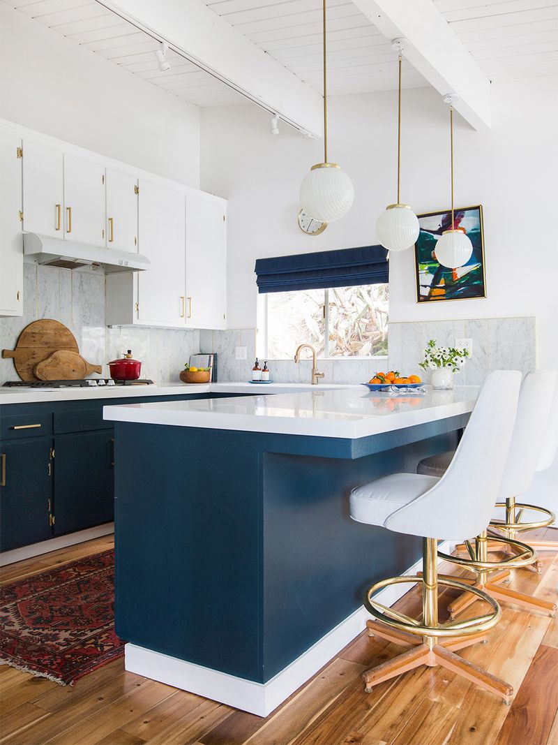 Navy Blue With Yellow Undertones
