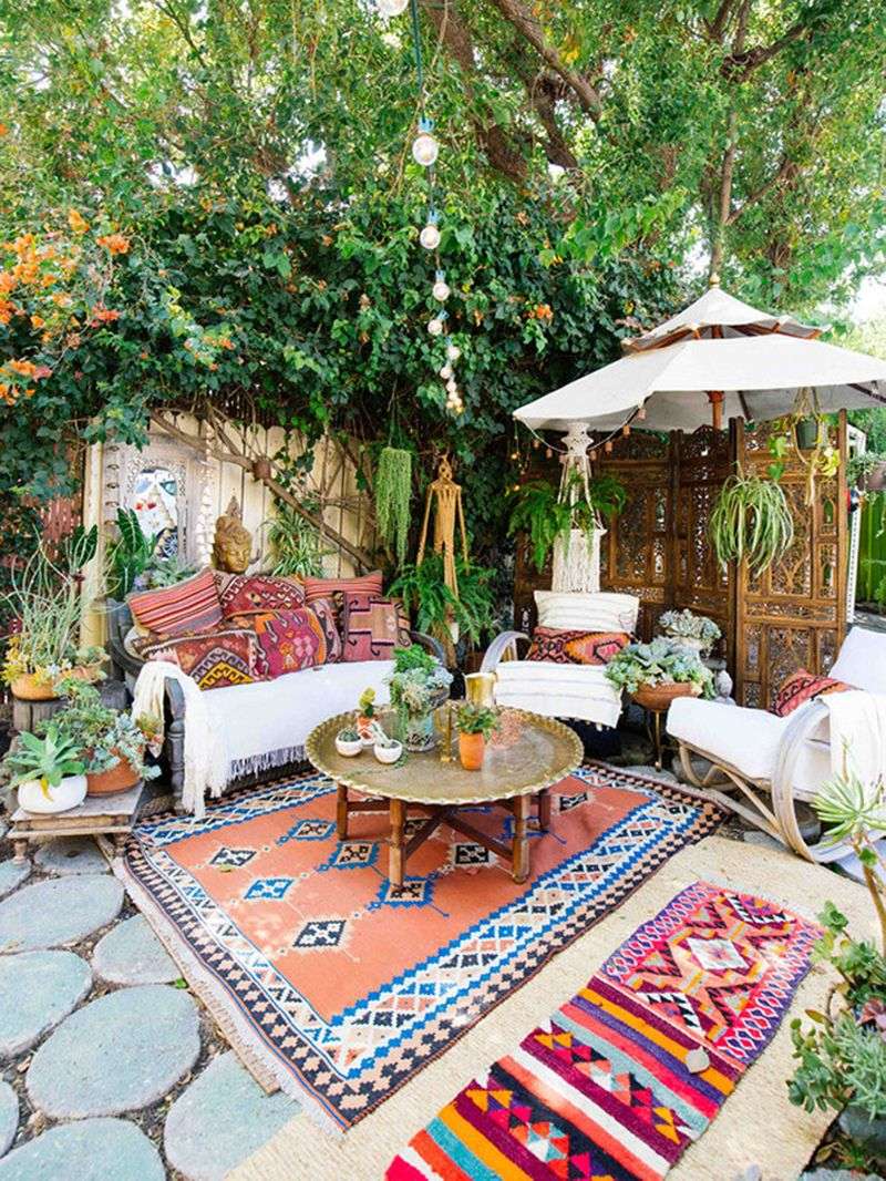 Mismatched Vintage Chairs Form Conversation Circles