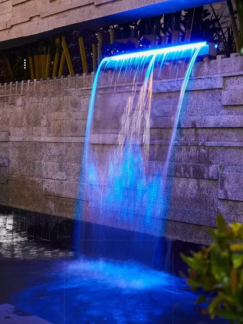 Illuminated Water Wall