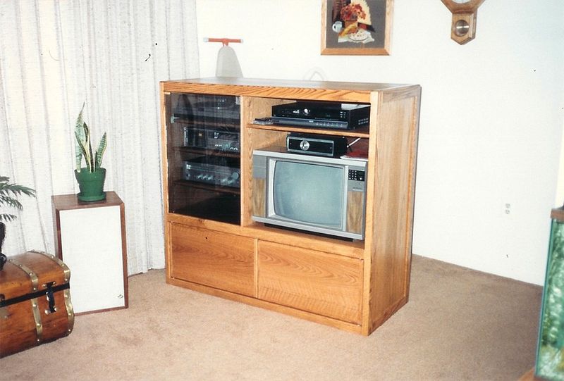 Heavy Oak Entertainment Centers