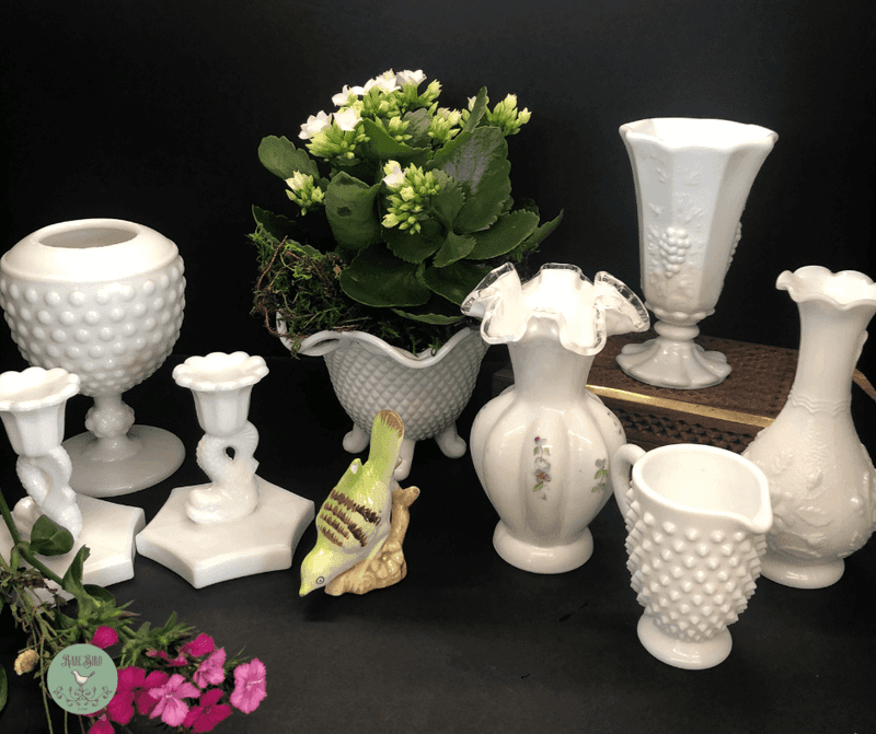 Milk Glass Vases
