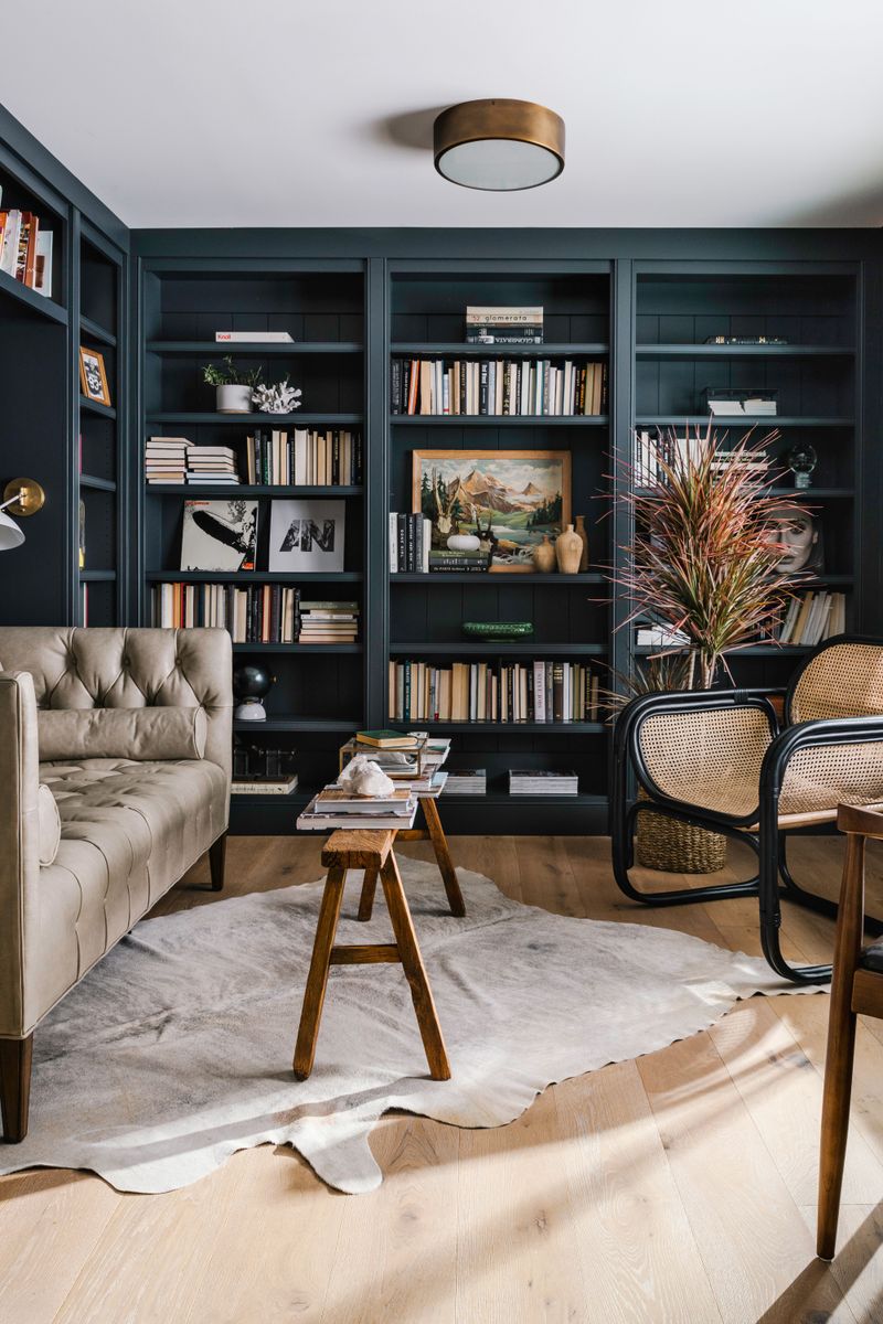 Built-in Bookshelves Create Character