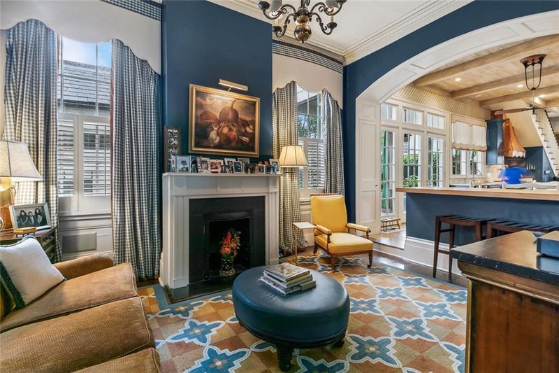 Elegant Living Room With Bold Flair
