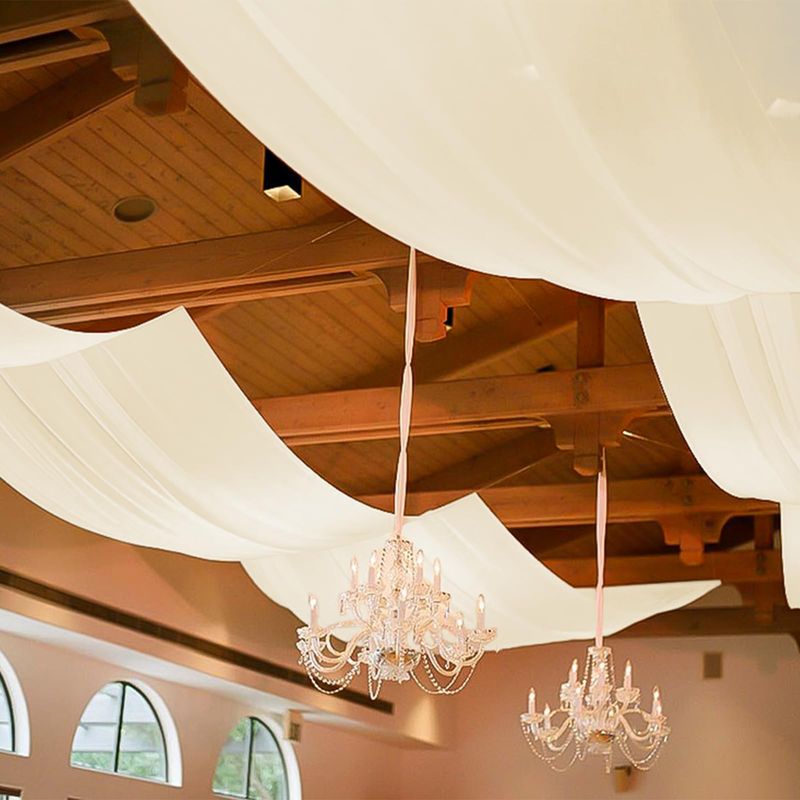 Cover The Ceiling With Drop Cloth Canvas