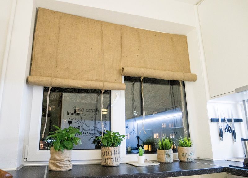Natural Burlap Shades