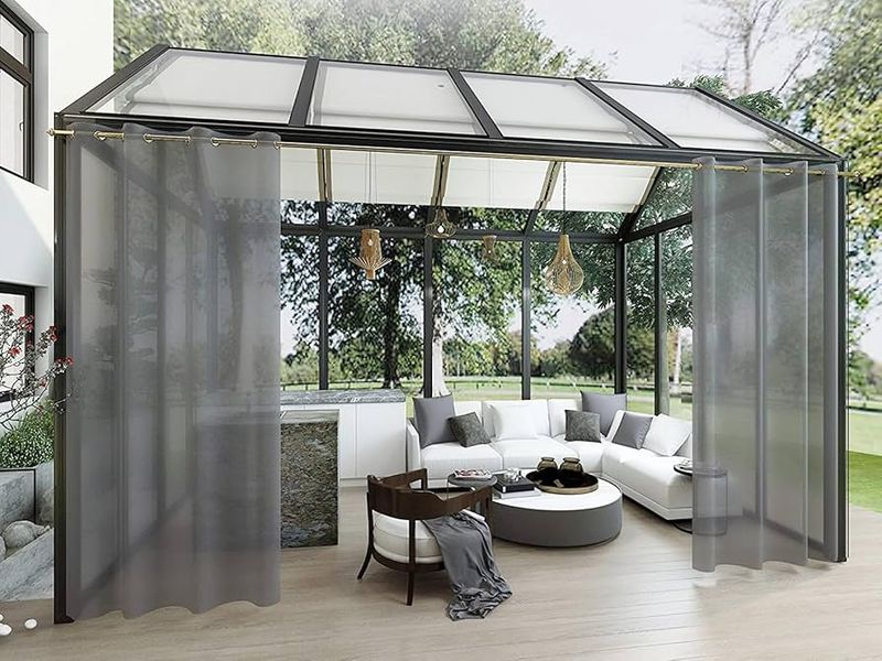 Install Outdoor Curtains