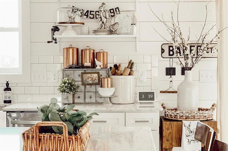 Vintage Kitchen Tools As Decor