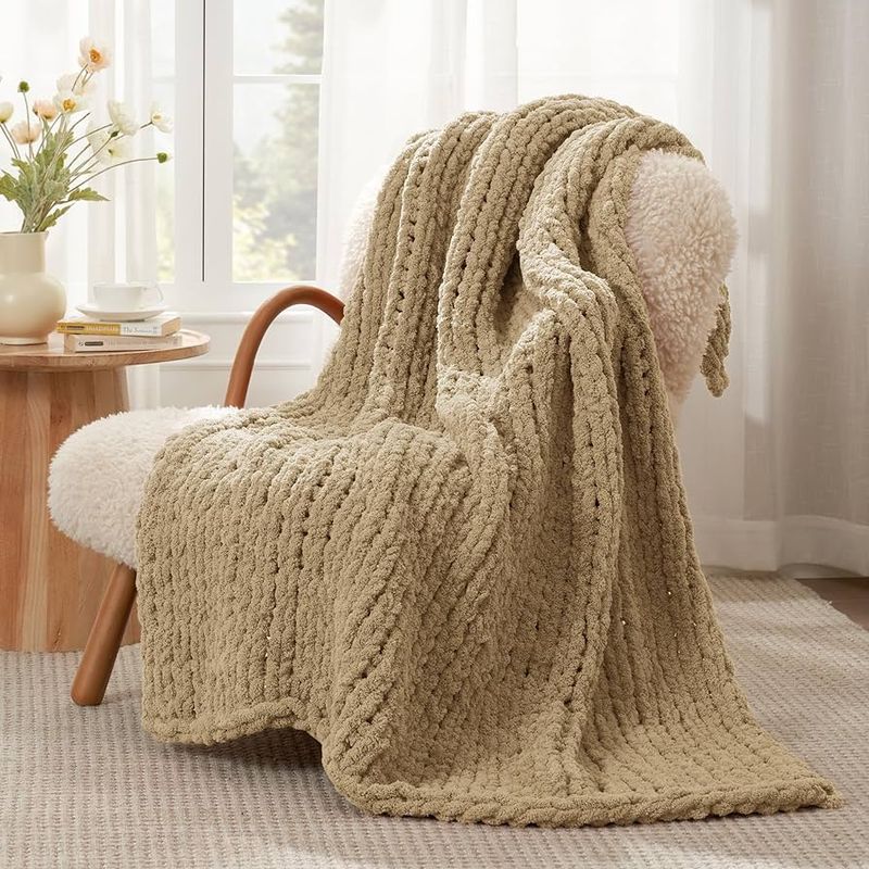 Chunky Knit Throws and Oversized Boucle