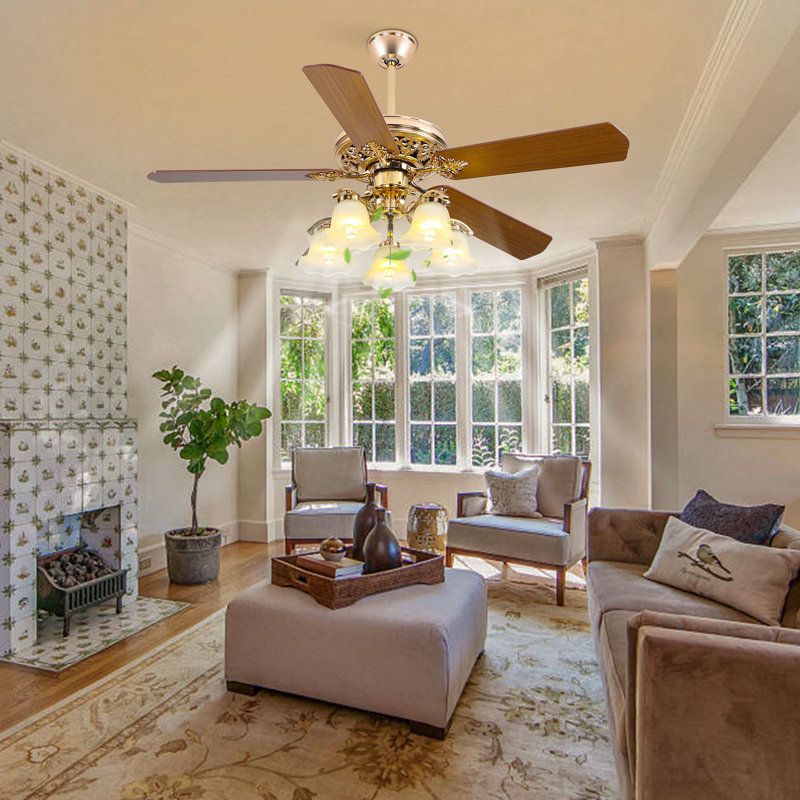 Ceiling Fans With Elaborate Light Fixtures