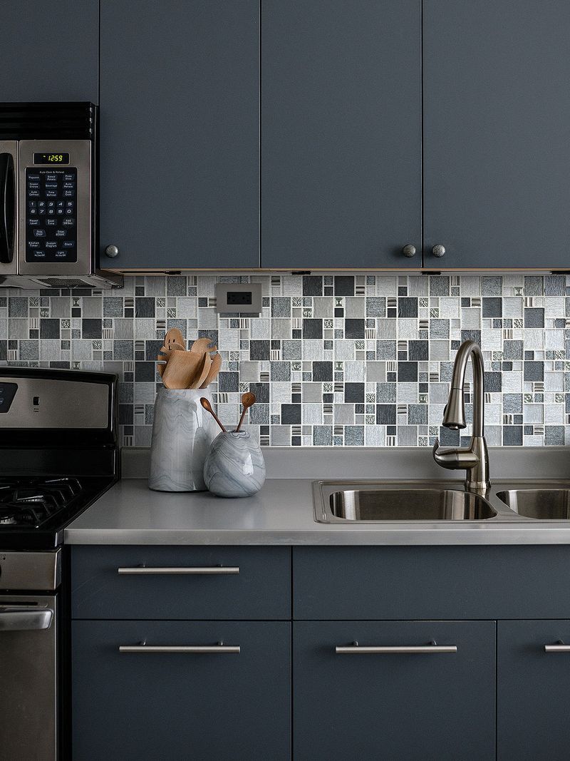 Installing backsplashes that require microscopes to clean