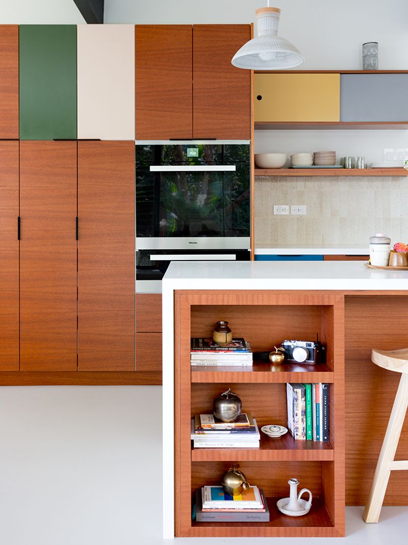 Color-Blocked Cabinet Fronts
