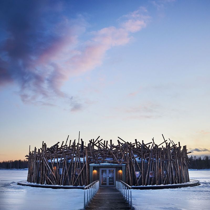 Swedish Floating Sauna Hut