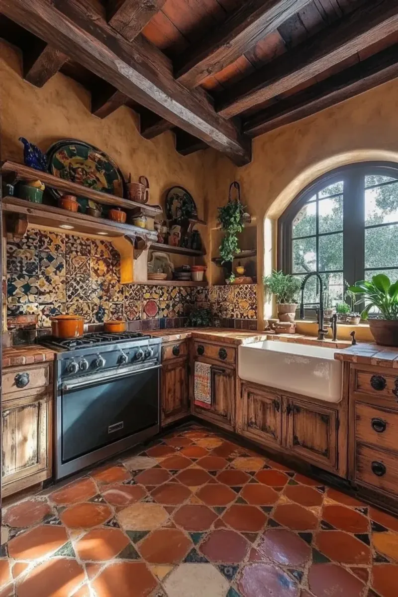 Spanish Revival Red