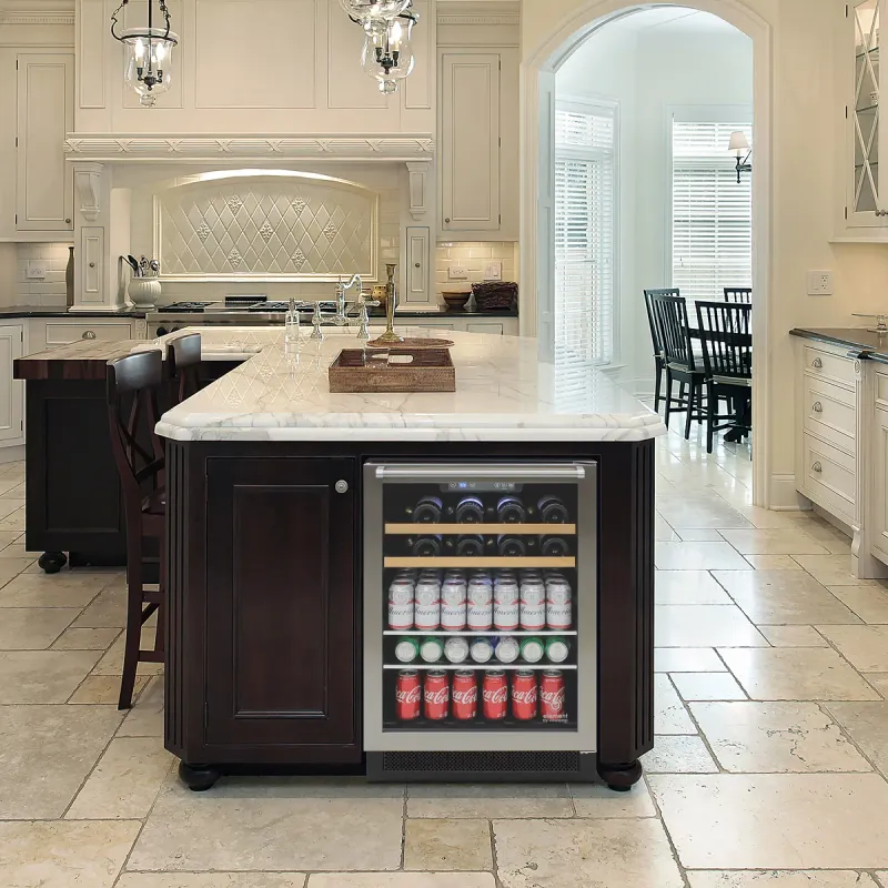 Wine Refrigerators in Kitchen Islands