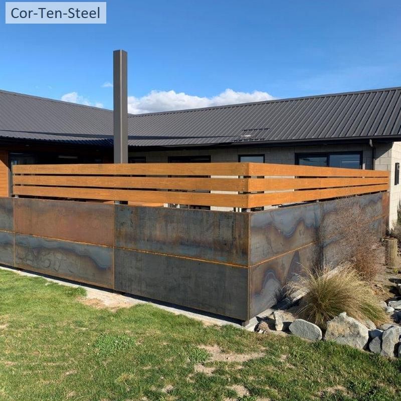 Corten Steel & Timber Duet