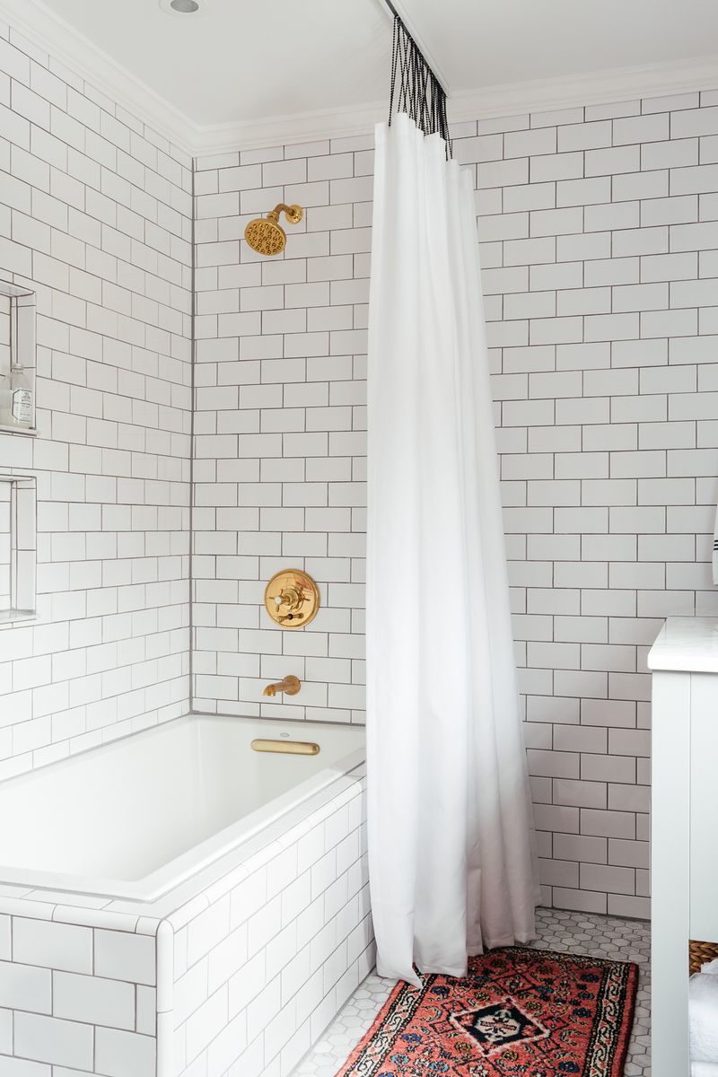 Improper Shower Curtain Placement