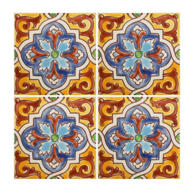 Colorful Hand-Painted Tiles