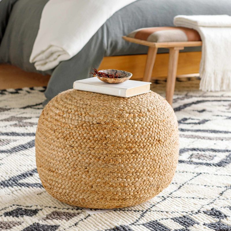 Jute Pouf Ottoman